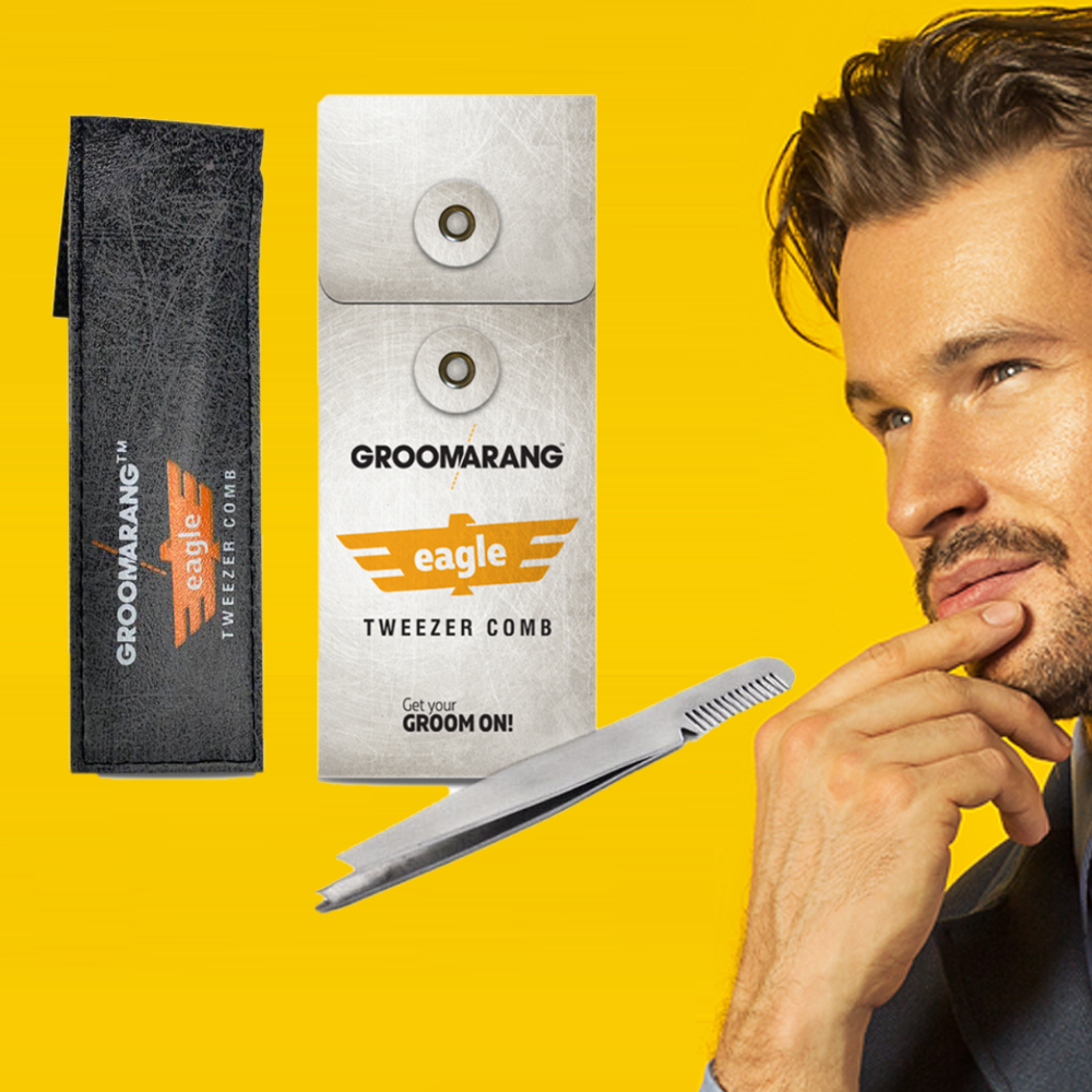 Groomarang Eagle Tweezer Comb - Precision Grooming Tool