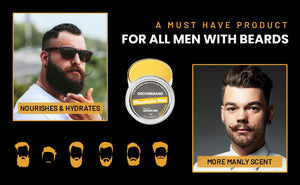 Groomarang Original Moustache Wax - Strong Hold for a Perfectly Styled Moustache - 15ml & 30ml