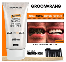 Load image into Gallery viewer, Groomarang Activated Bamboo Charcoal Teeth Whitening Toothpaste